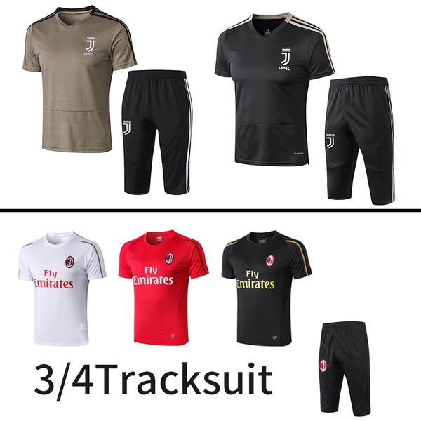 

2018 juventu milan men utd training uit occer hort leeve 3 4 pant ummer pari ronaldo football jer ey t hirt track uit maillot