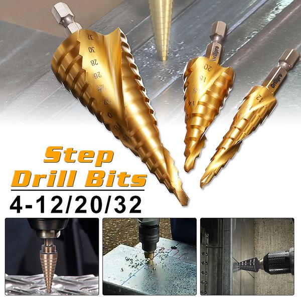 drillpro 3шт hss спираль рифленый центр сверло 4-12 / 20 / 32 мм твердый карбид мини сверло аксессуары титан шаг конус бит
drillpro 3шт hss спираль рифленый центр сверло 4-12 / 20 / 32 мм твердый карбид мини сверло аксессуары титан шаг конус бит