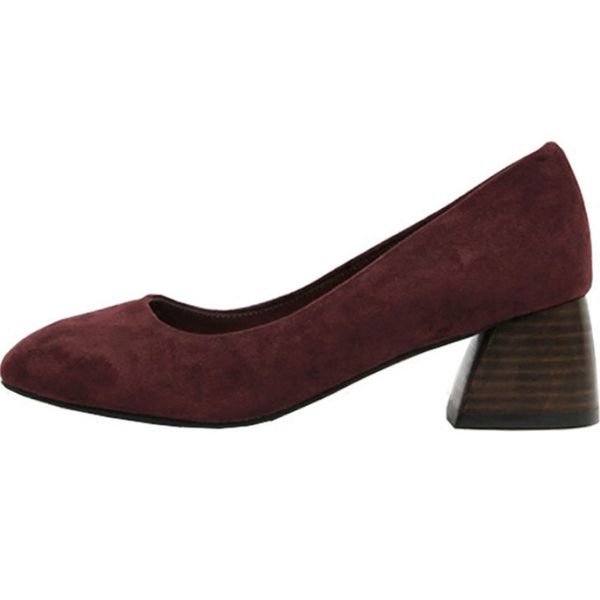 2019 new women casual pumps shoes black high heels lady suede leather shoes thick with autumn pointed single shoes female h2
2019 new women casual pumps shoes black high heels lady suede leather shoes thick with autumn pointed single shoes female h2