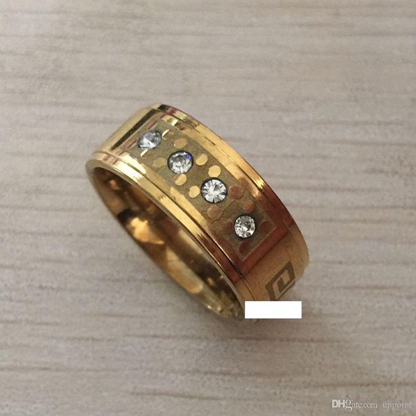 2017 uppoint new wide 8mm 316 titanium steel yellow gold color greek key wedding band zircon ring men women ing, Silver
2017 uppoint new wide 8mm 316 titanium steel yellow gold color greek key wedding band zircon ring men women ing, Silver