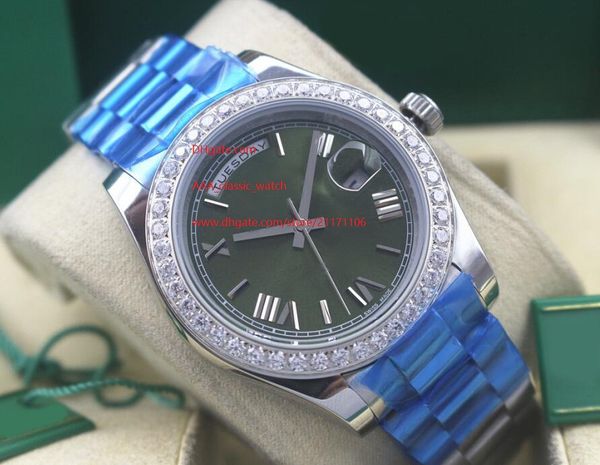 factory supplier wristwatches sapphire glass 41mm day-date green dial 228238 diamond bezel automatic mechanical mens watches, Slivery;brown
factory supplier wristwatches sapphire glass 41mm day-date green dial 228238 diamond bezel automatic mechanical mens watches, Slivery;brown