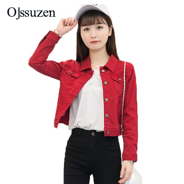 fashion spring denim jacket women slim short jeans outwear white red female jackets basic ladies coat jeans jaqueta feminita, Black;brown
fashion spring denim jacket women slim short jeans outwear white red female jackets basic ladies coat jeans jaqueta feminita, Black;brown