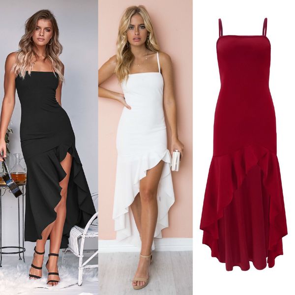 uguest women long dress sleeveless ankle-length ruffle solid mermaid strapless spaghetti strap summer irregular party, Black;gray
uguest women long dress sleeveless ankle-length ruffle solid mermaid strapless spaghetti strap summer irregular party, Black;gray