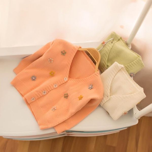 2020 spring v-neck applique flower kids baby girls cardigan knitted 5pcs/lot 80 to 120 child clothing sweater knitting jackets, Blue
2020 spring v-neck applique flower kids baby girls cardigan knitted 5pcs/lot 80 to 120 child clothing sweater knitting jackets, Blue