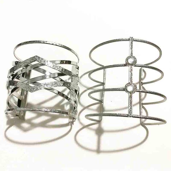 bangle gothletic rhodium color metal wire open cuff wide hollow out geometric bracelets & bangles for women fashion jewelry, Black
bangle gothletic rhodium color metal wire open cuff wide hollow out geometric bracelets & bangles for women fashion jewelry, Black
