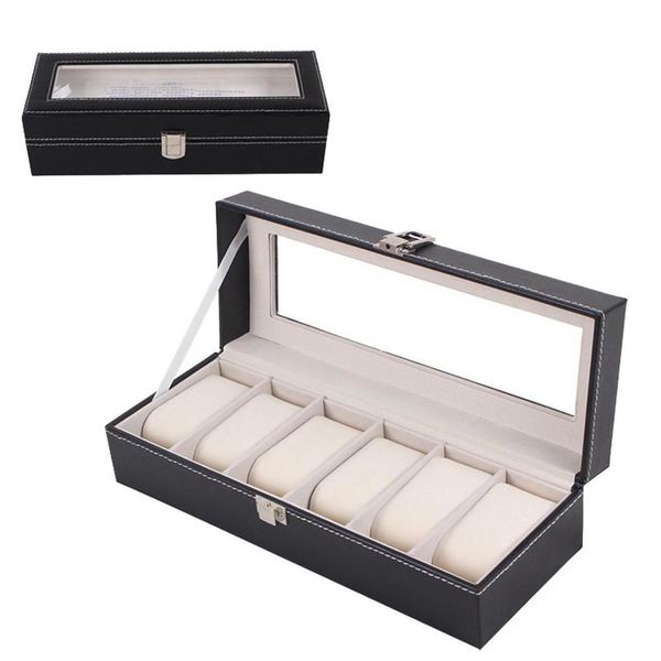 6 grids pu leather watch box case holder organizer storage stand for clock watches boxes earrings rings bracelet jewelry display, Black;blue
6 grids pu leather watch box case holder organizer storage stand for clock watches boxes earrings rings bracelet jewelry display, Black;blue