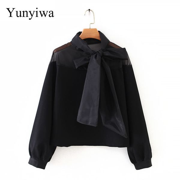 2020 women elegant bow tied organza patchwork casual black sweatershirts ladies autumn basic long sleeve hoodies chic
2020 women elegant bow tied organza patchwork casual black sweatershirts ladies autumn basic long sleeve hoodies chic
