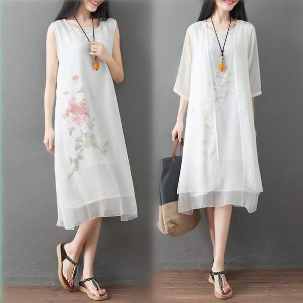 xia wenyi long fund hand printing small fresh twinset sunscreen suit dress, White;black
xia wenyi long fund hand printing small fresh twinset sunscreen suit dress, White;black