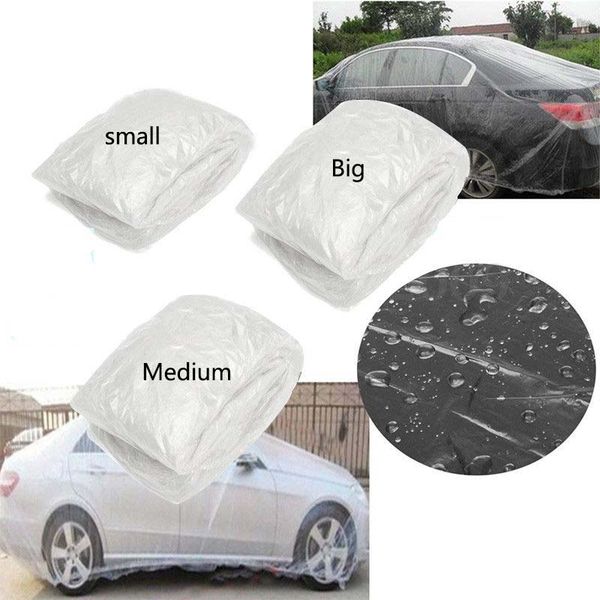 clear plastic temporary disposable universal suv car cover rain dust snow garage 
clear plastic temporary disposable universal suv car cover rain dust snow garage