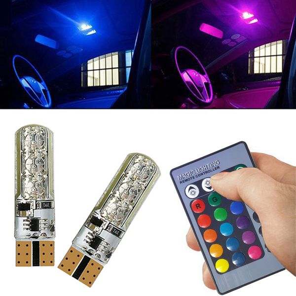 2pcs smd rgb t10 194 168 w5w car dome reading light automobiles wedge lamp rgb led bulb with remote controller flash/strobe
2pcs smd rgb t10 194 168 w5w car dome reading light automobiles wedge lamp rgb led bulb with remote controller flash/strobe