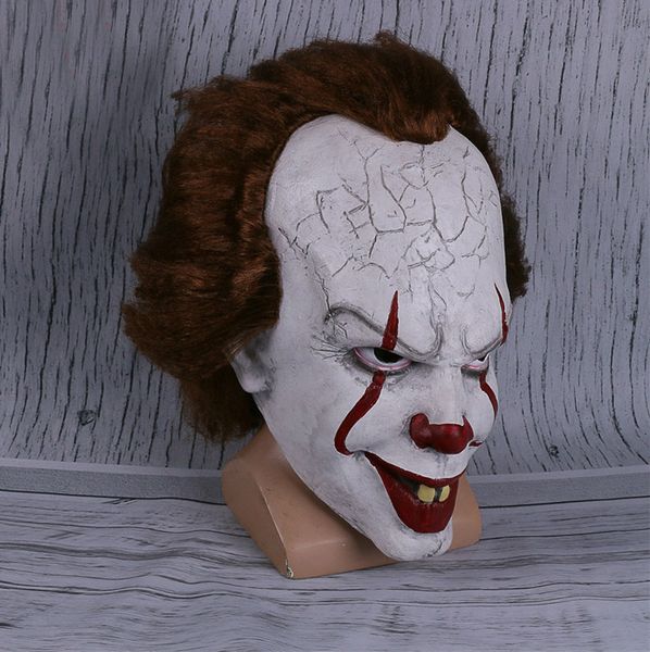 2019 movie stephen king's it pennywise clown joker mask tim curry mask cosplay halloween party props mask bj0608, Silver
2019 movie stephen king's it pennywise clown joker mask tim curry mask cosplay halloween party props mask bj0608, Silver