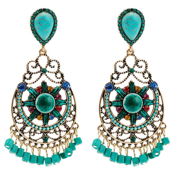 europe and america exaggeration alloy acrylic bead weaving earrings women's vintage bohemian ethnic-style ear rings cross border, Silver
europe and america exaggeration alloy acrylic bead weaving earrings women's vintage bohemian ethnic-style ear rings cross border, Silver