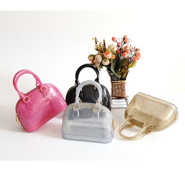 18.5cm glitter women mini shell handbag baby girls pvc candy colors jelly shoulder bag silicon beach messenger bag bolsa purse
18.5cm glitter women mini shell handbag baby girls pvc candy colors jelly shoulder bag silicon beach messenger bag bolsa purse