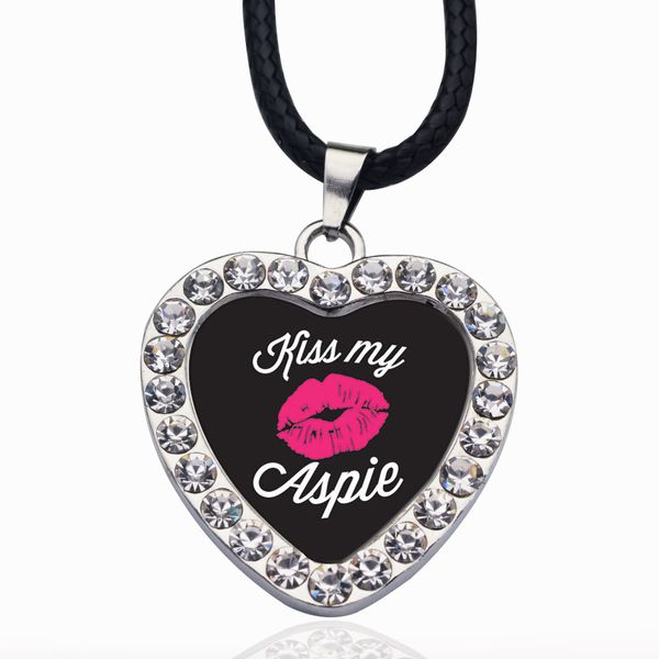 kiss my aspie circle charm necklace jewelry fashion popular beads chain crystal grain pendant necklace, Bronze;silver
kiss my aspie circle charm necklace jewelry fashion popular beads chain crystal grain pendant necklace, Bronze;silver