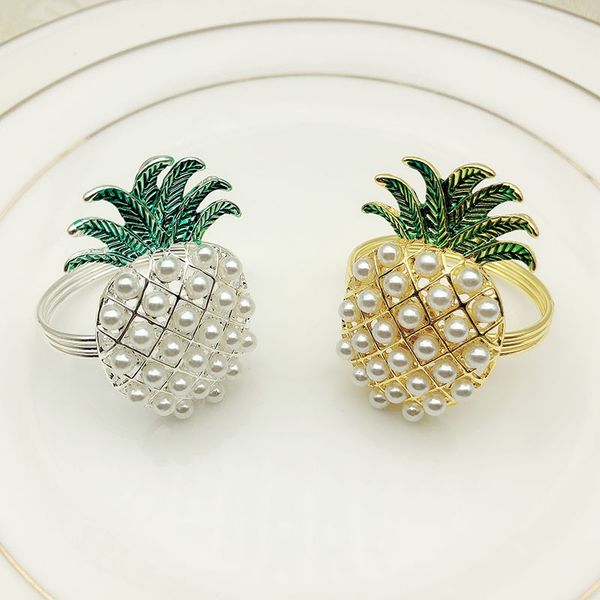 24 pcs gold silver pineapple with pearls napkin ring wedding holiday decoration family candlelight dinner
24 pcs gold silver pineapple with pearls napkin ring wedding holiday decoration family candlelight dinner