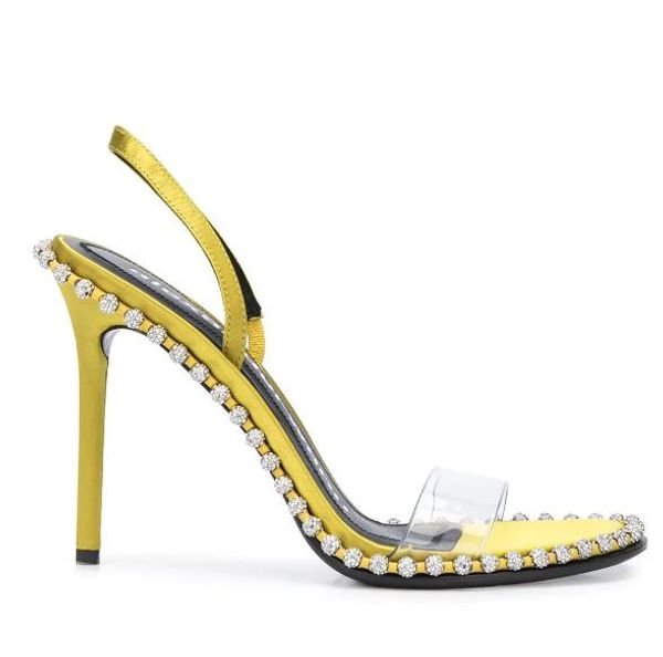 new nova crystal embellished sandal ladies dress shoes luxury designer sandals slingback 90mm high heels dress shoes size 34 to 40 
new nova crystal embellished sandal ladies dress shoes luxury designer sandals slingback 90mm high heels dress shoes size 34 to 40