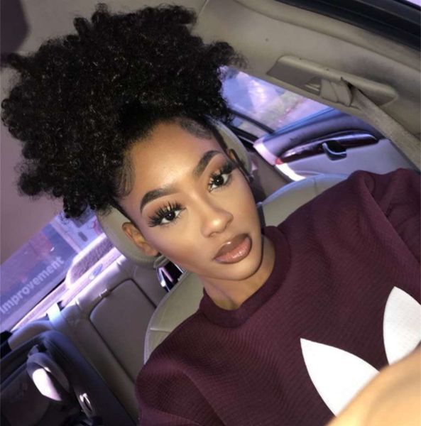 women ponytail hair extensions clip afro kinky curly hair ponytail extension drawstring ponytails pieces buns peruca 100g 120g 140g, Black
women ponytail hair extensions clip afro kinky curly hair ponytail extension drawstring ponytails pieces buns peruca 100g 120g 140g, Black