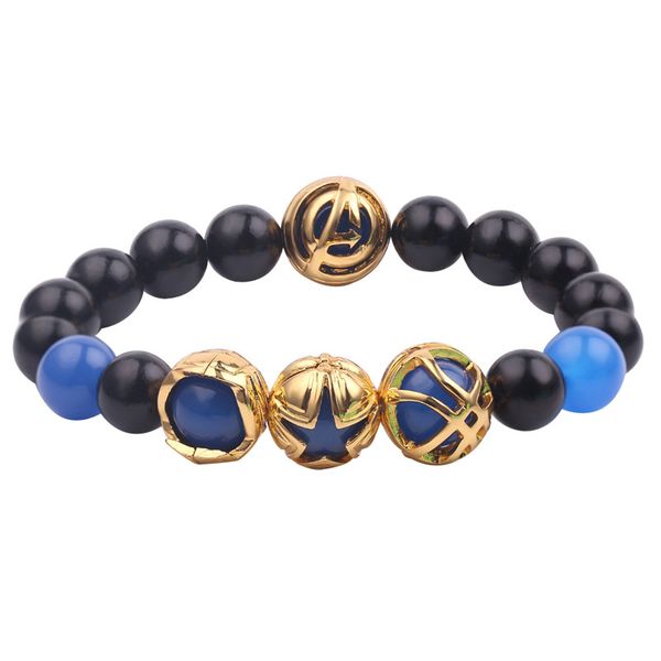 4 captain beads bracelet string beads chain logo women iron man wrap bracelets jewelry wristband, Black
4 captain beads bracelet string beads chain logo women iron man wrap bracelets jewelry wristband, Black