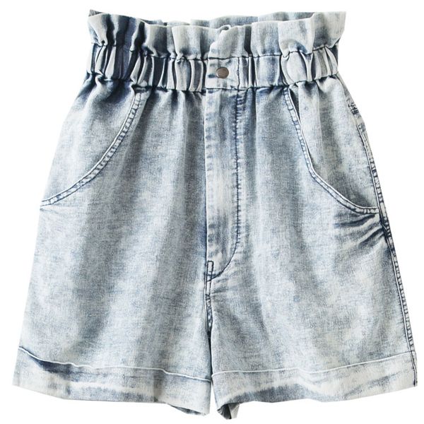 2020 summer faded washed denim shorts women oversized elastic waist side pockets fashion baggy short, White;black
2020 summer faded washed denim shorts women oversized elastic waist side pockets fashion baggy short, White;black