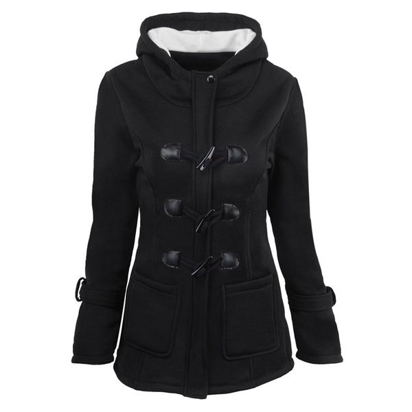 europe and america autumn and winter selling large size hooded long sleeve classic a pair of buckles jacket cotto, Black;brown
europe and america autumn and winter selling large size hooded long sleeve classic a pair of buckles jacket cotto, Black;brown