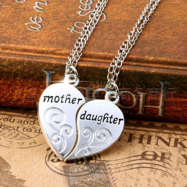 iparam 2pc silver plated mother daughter necklace silver heart love mom necklaces & pendants for women jewelry collier femme
iparam 2pc silver plated mother daughter necklace silver heart love mom necklaces & pendants for women jewelry collier femme