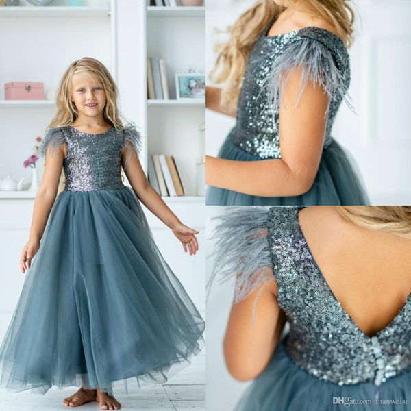 2020 cute girls pageant dresses sleeveless feather sequins ankle length flower girl dresses for wedding first communion gowns custom made, White;blue
2020 cute girls pageant dresses sleeveless feather sequins ankle length flower girl dresses for wedding first communion gowns custom made, White;blue