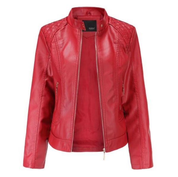 women jacket 2019 fashion autumn winter black faux leather jacket with zippers base coat stand collar biker streetwear femme
women jacket 2019 fashion autumn winter black faux leather jacket with zippers base coat stand collar biker streetwear femme