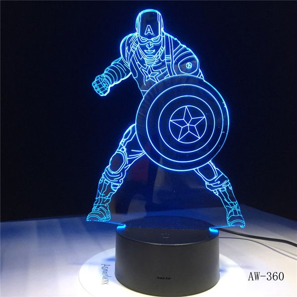 movie captain america shield figure 3d multicolor acrylic table night light led illusion touch usb lamp boy kids toy gift aw-360
movie captain america shield figure 3d multicolor acrylic table night light led illusion touch usb lamp boy kids toy gift aw-360