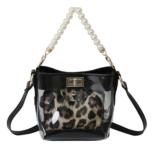 summer new beach bag simple personality pearl ladies handbag wild transparent bucket bag
summer new beach bag simple personality pearl ladies handbag wild transparent bucket bag