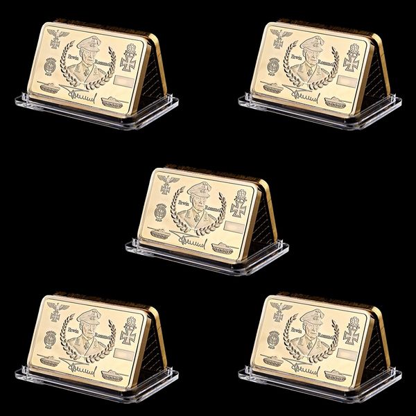 5pcs deutsche wehrmacht famous general erwin rommel desert fox 1oz gold plated 1oz challenge bullion bar
5pcs deutsche wehrmacht famous general erwin rommel desert fox 1oz gold plated 1oz challenge bullion bar