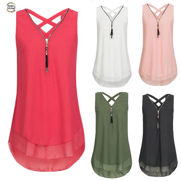 loose women sleeveless tank cross back hem layed zipper v-neck t shirts cc# drop shipping, White
loose women sleeveless tank cross back hem layed zipper v-neck t shirts cc# drop shipping, White