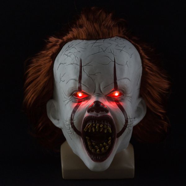 latex mask halloween party mask it movie mascaras halloween cosplay men led light wig headgear horror scary masks
latex mask halloween party mask it movie mascaras halloween cosplay men led light wig headgear horror scary masks