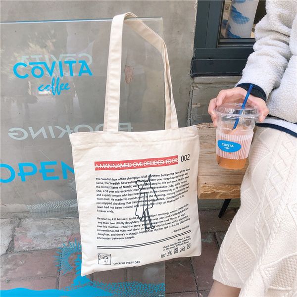 raged sheep women student fashion shoulder tote handbag letter printing eco shopping large capacity canvas pouch bag shopper
raged sheep women student fashion shoulder tote handbag letter printing eco shopping large capacity canvas pouch bag shopper