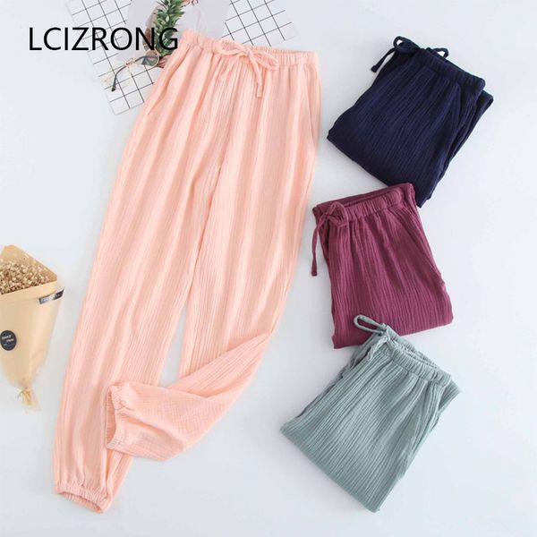 spring 7 colors cotton crepe sleep bottoms women summer comfort long pajama sleep pants casual underwear home lounge female, Black;red
spring 7 colors cotton crepe sleep bottoms women summer comfort long pajama sleep pants casual underwear home lounge female, Black;red