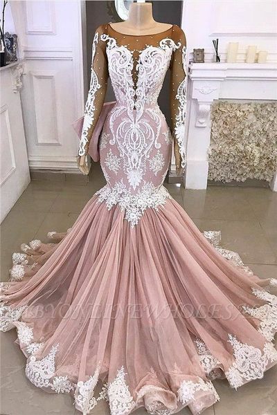 blush pink african plus size mermaid prom dresses vintage long sleeves evening gonw lace appliqued sheath formal party wear, Black
blush pink african plus size mermaid prom dresses vintage long sleeves evening gonw lace appliqued sheath formal party wear, Black