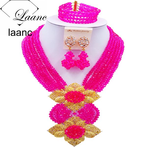 laanc fashion pink nigerian beads jewelry set african wedding crystal bridal jewelry sets for women 6chlk008, Slivery;golden
laanc fashion pink nigerian beads jewelry set african wedding crystal bridal jewelry sets for women 6chlk008, Slivery;golden