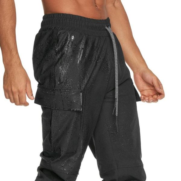 new sports trousers men's summer outdoor running fitness training pants waterproof technology shrink feet pants, Black
new sports trousers men's summer outdoor running fitness training pants waterproof technology shrink feet pants, Black