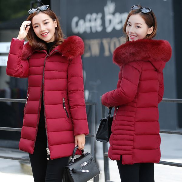 warm winter jacket women plus size cotton parka hooded big fur collar ladies coat jacket long sleeve coat winter jackets q496, Black
warm winter jacket women plus size cotton parka hooded big fur collar ladies coat jacket long sleeve coat winter jackets q496, Black
