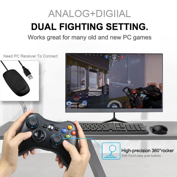 2,4 ггц беспроводной контроллер для xbox 360 игры bluetooth джойстик для microsoft game геймпад для xbox360 controle компьютера
2,4 ггц беспроводной контроллер для xbox 360 игры bluetooth джойстик для microsoft game геймпад для xbox360 controle компьютера