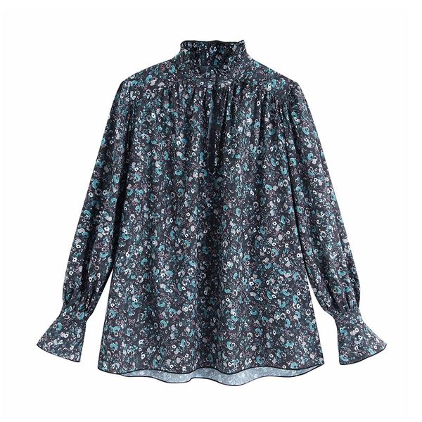 women chic floral pattern print blouse ruffed collar long flare sleeve office wear female 2019 autumn casual shirt blusas, White
women chic floral pattern print blouse ruffed collar long flare sleeve office wear female 2019 autumn casual shirt blusas, White
