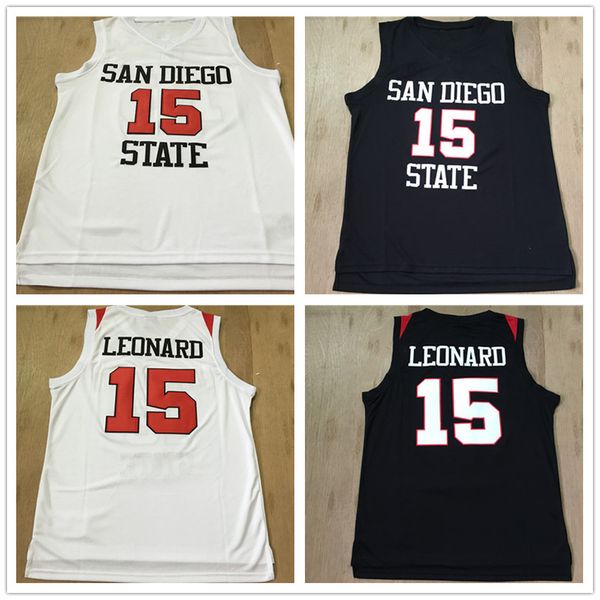 ncaa san diego state aztecs #15 leonard basketball jersey #2 kawhi black white university sports fans shirts printed brand logos
ncaa san diego state aztecs #15 leonard basketball jersey #2 kawhi black white university sports fans shirts printed brand logos