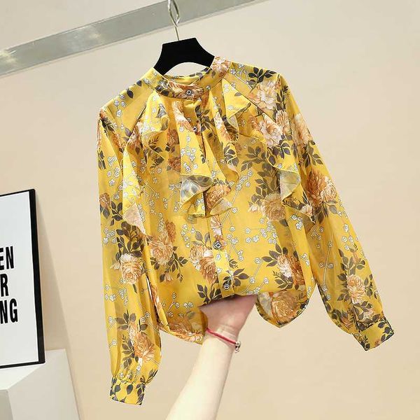 fashion blouse woman 2020 summer new ruffled stand collar floral chiffon shirt ladies office wear blouse blusas mujer, White
fashion blouse woman 2020 summer new ruffled stand collar floral chiffon shirt ladies office wear blouse blusas mujer, White
