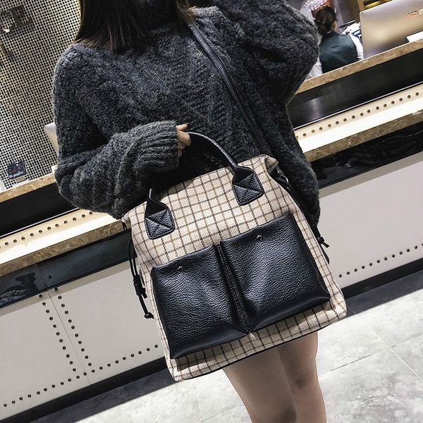 women bag shoulder messenger bag large female new design fashion girls handbag woolen panelled color double pocket hand
women bag shoulder messenger bag large female new design fashion girls handbag woolen panelled color double pocket hand