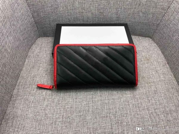 1009 2019 brand long wallet leather ladies purse luxury designer card bag wallet fashion wallet 573810, Red;black
1009 2019 brand long wallet leather ladies purse luxury designer card bag wallet fashion wallet 573810, Red;black