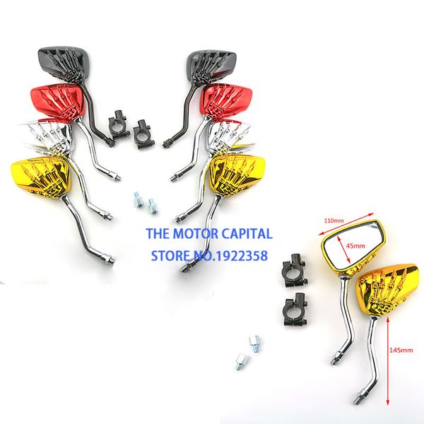 2 pieces motorcycle hand claw left right skeleton hand motorcycle rearview side mirrors
2 pieces motorcycle hand claw left right skeleton hand motorcycle rearview side mirrors