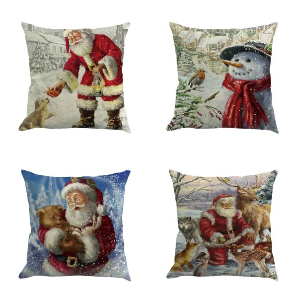 4pc christmas cushion cover cotton linen sofa car room home waist cushion pillow cover 45x45cm throw pillow case xmas pillowcase
4pc christmas cushion cover cotton linen sofa car room home waist cushion pillow cover 45x45cm throw pillow case xmas pillowcase