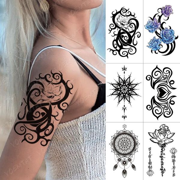 waterproof temporary tattoo sticker lotus rose totem flash tatto mandala love body art arm water transfer fake tatoo women
waterproof temporary tattoo sticker lotus rose totem flash tatto mandala love body art arm water transfer fake tatoo women