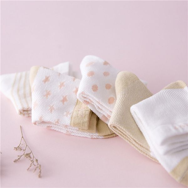 5 pairs socks set baby boy girl cotton cartoon candy colors dot, breathable, stylish socks infant toddler kids soft sock, Pink;yellow
5 pairs socks set baby boy girl cotton cartoon candy colors dot, breathable, stylish socks infant toddler kids soft sock, Pink;yellow