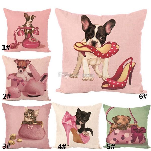 new linen cushion decorative pillow case cover animal pink dog cat pillow cover car sofa home textile home decoration wx9-722
new linen cushion decorative pillow case cover animal pink dog cat pillow cover car sofa home textile home decoration wx9-722