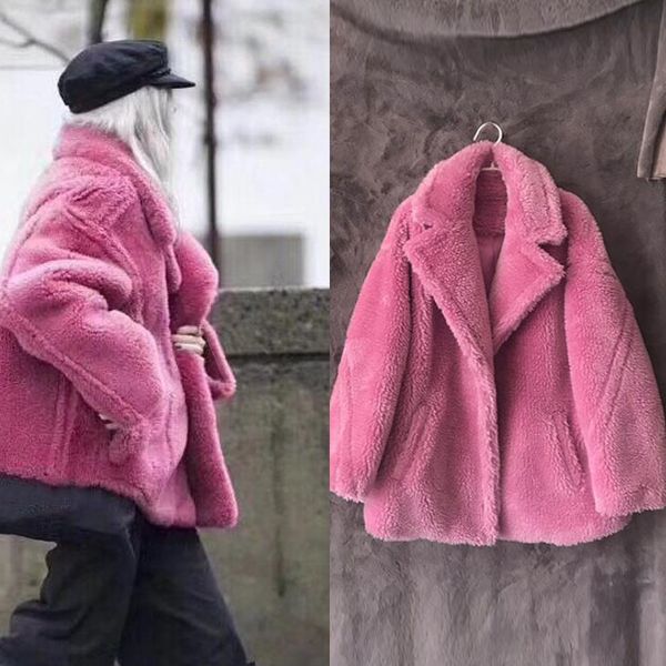 women faux fur lined jacket coats import winter lamb fur coat women european brand women overcoat short designer streetwear a072, Black
women faux fur lined jacket coats import winter lamb fur coat women european brand women overcoat short designer streetwear a072, Black